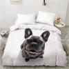 Animal Lie Down Dog Pet Bedding Set Duvet Cover Single Twin King Size Quilt Cover Home Textile Comforter