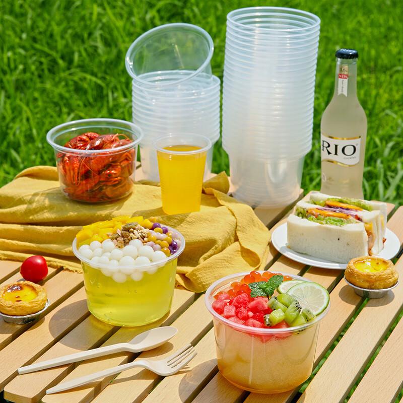Meiliya Disposable Round Microwavable Food Containers with Lids