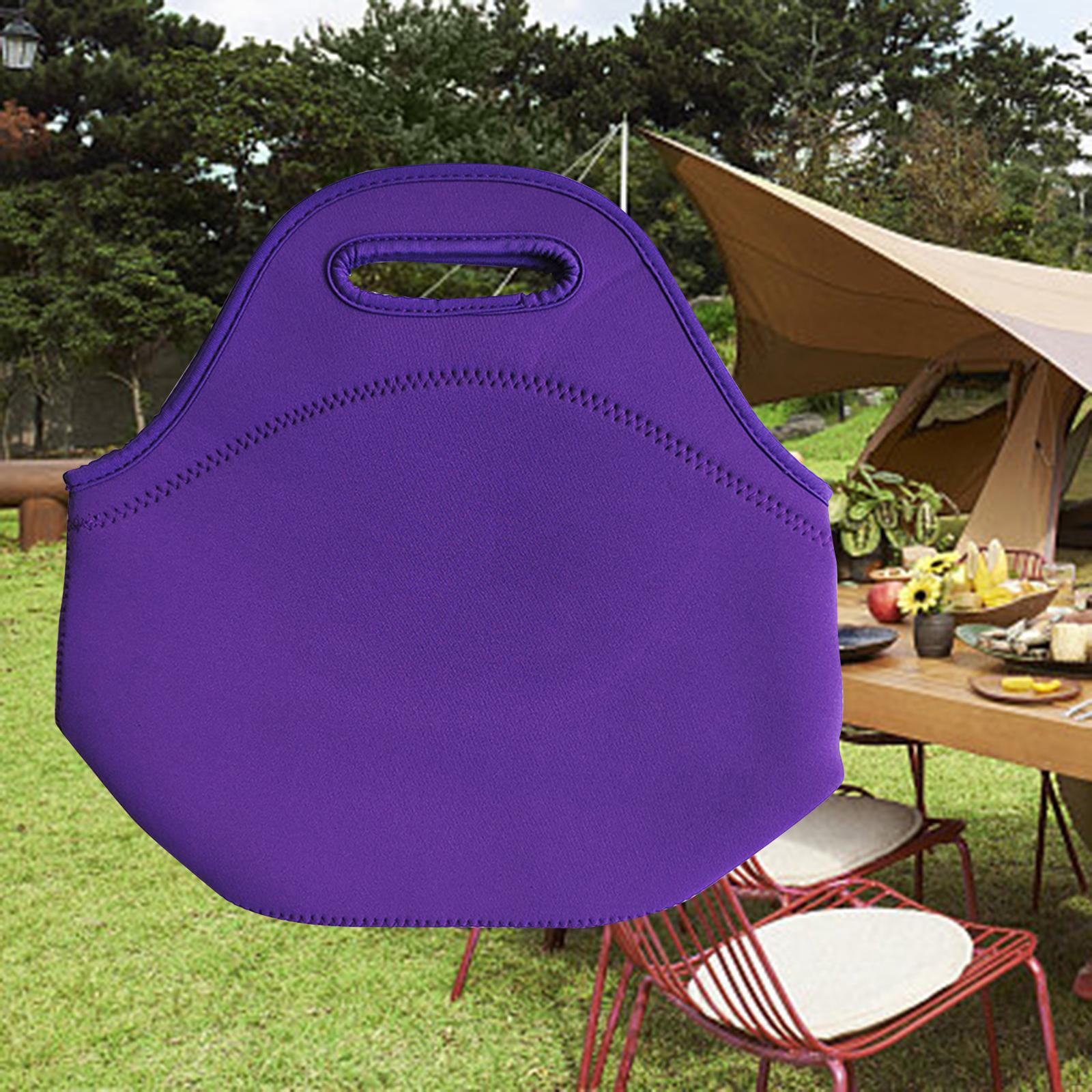 Multifunctional with Zipper Lunch Container Travel Bag Waterproof Durable Large Reusable Picnic фиолетовый 790₽