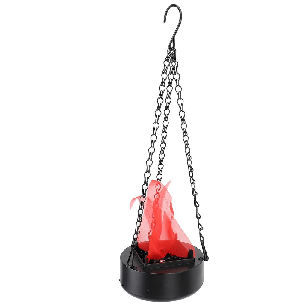 Hanging Fire Flame Light USB Rechargeable LED Fake Campfire Halloween Christmas Holiday Party