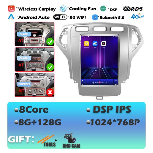 IPS DSP Android 14 For Ford Mondeo 4 2006-2010 Carplay Car Radio Multimedia Video Player Navigaion Head Unit Stereo