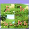 Adorable Resin Deer Figurine Miniature Moss Snow Scene Diy Christmas Decor