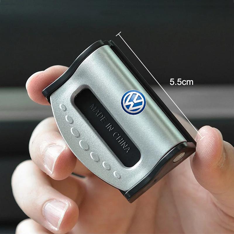 2026 Hot For Volkswagen VW 2Pcs Car Seat Belt Stopper Adjustable Clip Accessories For VW GTI Polo Golf 7 Passat CC Tiguan Atlas