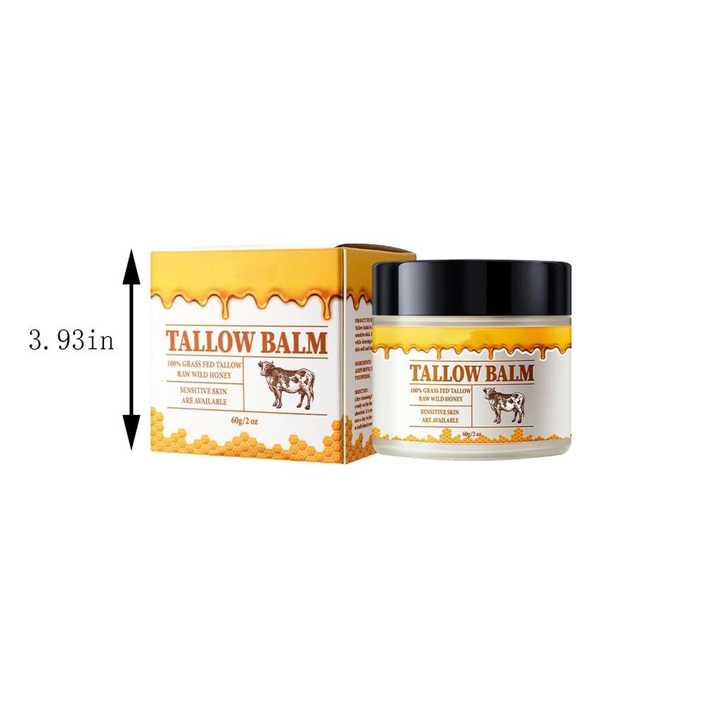 60g Beef Tallow Paste For Skin Care Beef Neck Balm Grass Fed Tallow Wild Honey Face And Body