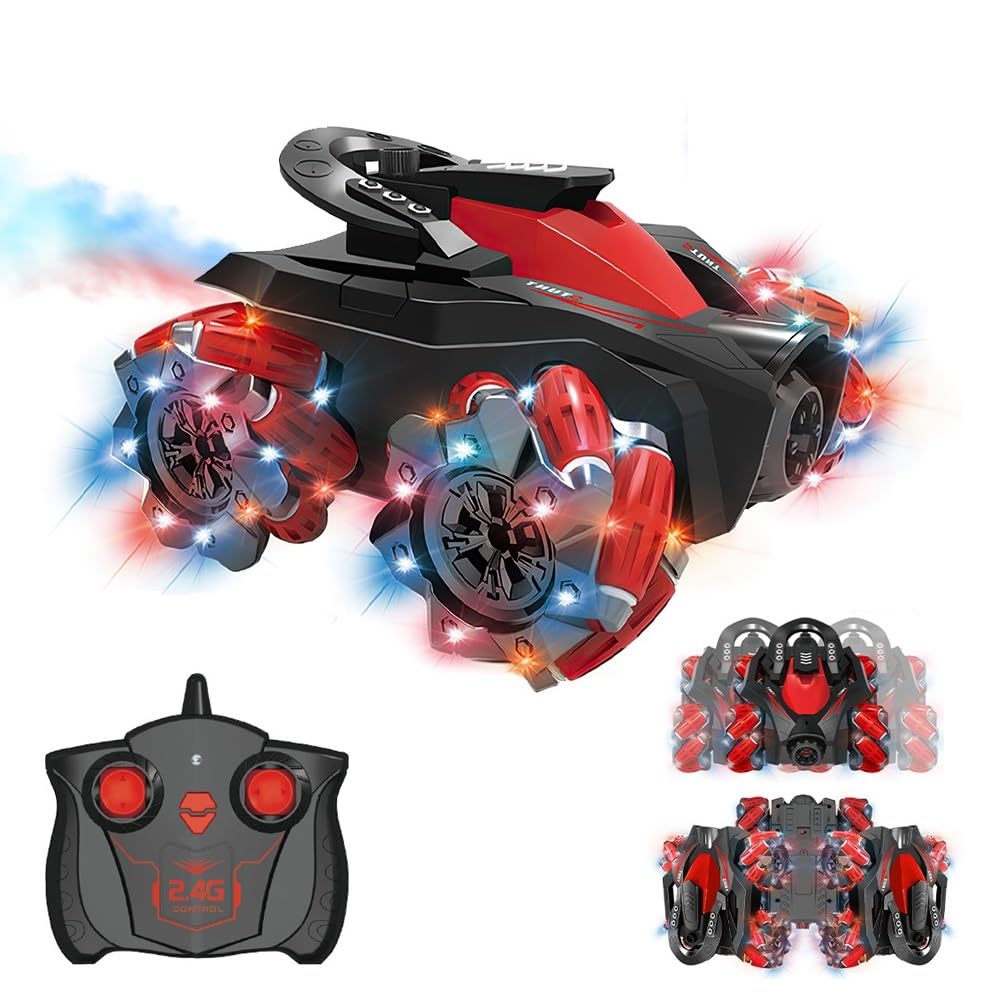 OBEST Remote Control Toy for Drift Stunt Special Skills New Red Car, Kids, Car, Car, Rechargeable, 360° Rotation, Kids, Boys, Toy, Birthday,