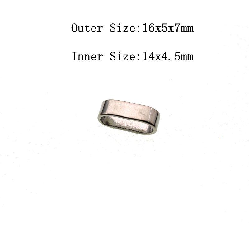 10pcs Stainless Steel Metal Big Hole Tube Spacer Beads for Jewelry Making Fit Charm Leather Bracelet DIY Handmade Findings