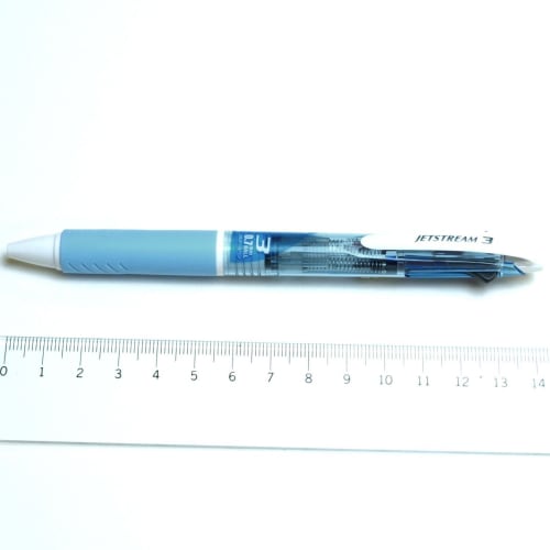 Mitsubishi Pencil 3 Color Ballpoint Pen Jet Stream 0.7 Light Blue Easy to Write SXE340007.8