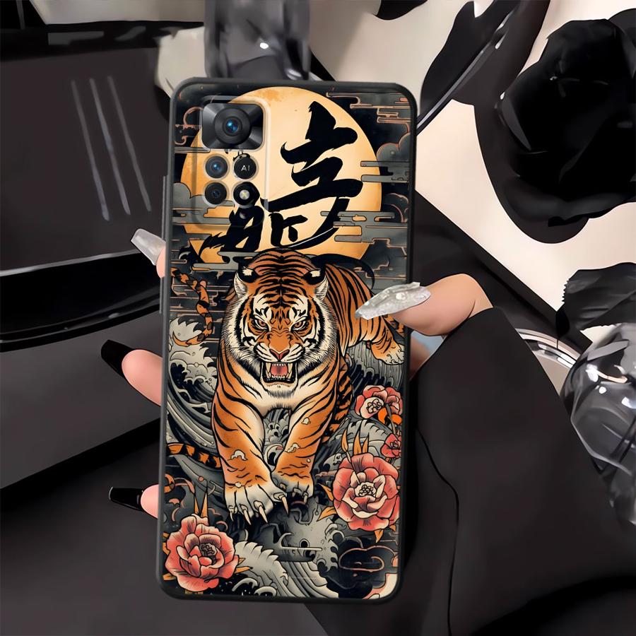 Cool Tiger Funda Phone Cover Case for Xiaomi Redmi Note 7 8 13 Pro Plus 10S 9S 9 10 14 11 12 Pro 11s 12s