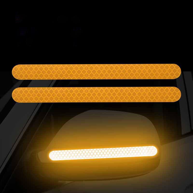 Universal Car Rearview Mirror Reflector Safety Strip Stickers Anti-collision Reflector Stickers Decals Auto Exterior Accessories