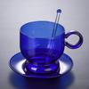 Kaffeetassen-Set aus farbigem Glas
