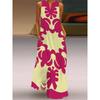 Summer Print Long Dress Women Beach Holiday Loose 3D Skirt