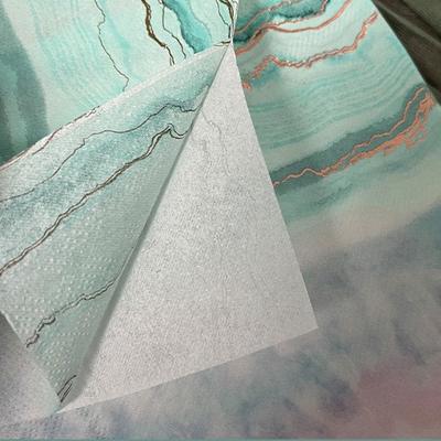 2 Packs Party Supplies 2-Ply Ocean Printed Napkins Soft Paper Disposable Tissue Rose Gold Foil Placemats Holiday Decoration