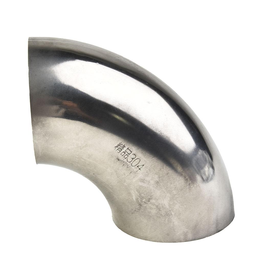 2 Inch/51mm Stainless Steel Exhaust Pipe Weldable Bend Elbow Fittings