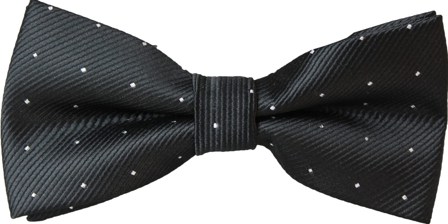 [Best Item] Bow Tie for Men and Kids, One-Touch Tie, Ribbon Tie, Easy Hook Bow Tie, Black, Small Butterfly 0306