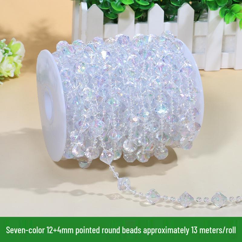 ABS Faux Pearl Beaded Chain - 8MM DIY Wedding & Festive Decor Accessories