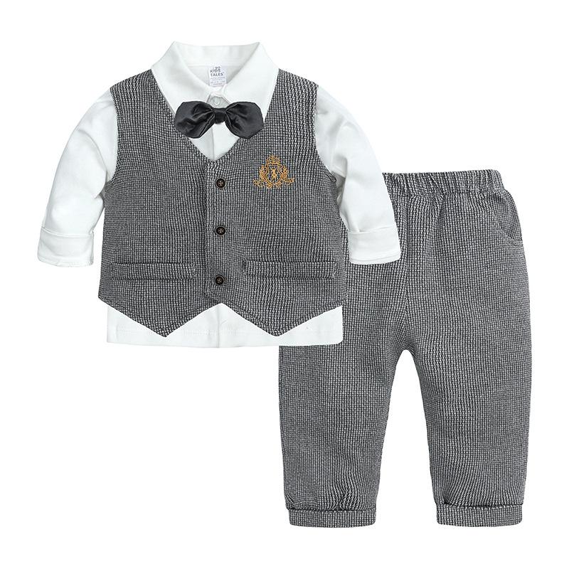 

Schonku Kids 2025 Spring & Autumn Formal Suit: First Birthday Gentleman Set 73