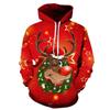 3D Hoodie, Casual Men's Sweater 3D Printed Hooded Sweater, Christmas Pattern Direct Supply