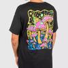 Alab Psychedelic Black Snail Trippy Mushroom T Shirt Small Vintage Casual Homme Soft Fashion Stylish Designer Clothes