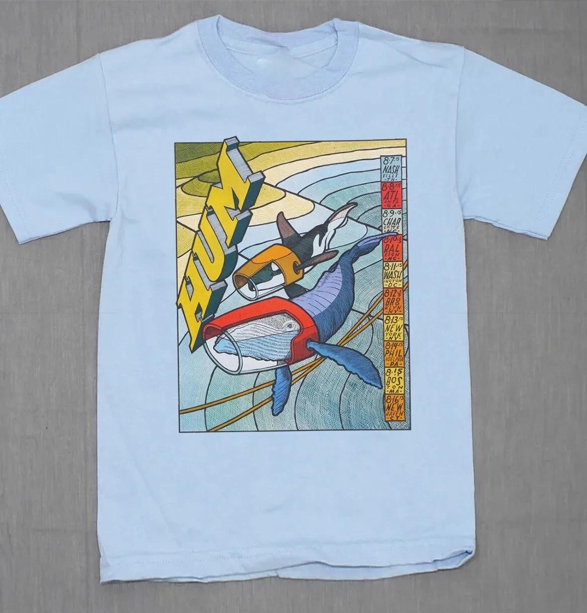 Hum Band East Coast Tour Poster Unisex Light Blue T-Shirt All Size S-5XL TU65 S