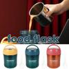 Insulated Food Jar Stainless Steel Food Flask for Hot Food Vacuum Insulated Soup Thermos W/ Spoon Carry Handle 500ml Food