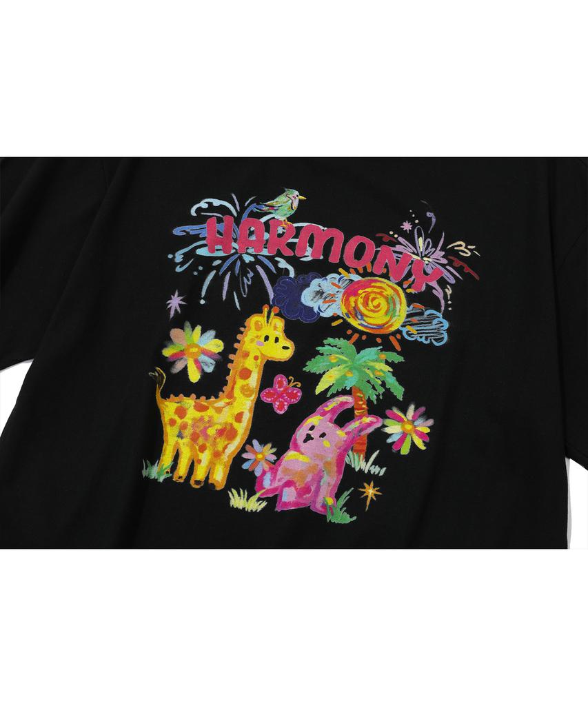 CPGN STUDIO Dtp Harmony Together Short Sleeve T-Shirt Black