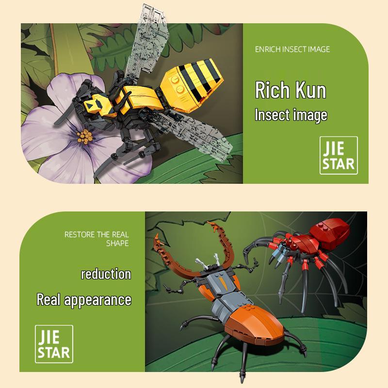 Assembled DIY Insect Building Block Toy Model 59083