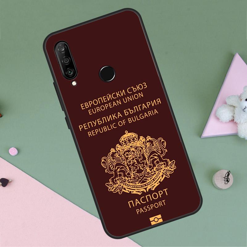Bulgaria Passport Flag Map For Huawei Nova 9 10 SE Y91 Y61 Y90 Y70 Y60 Y72 12s 12i 11i 7i 8i P60 Pro P30 P40 Lite Case