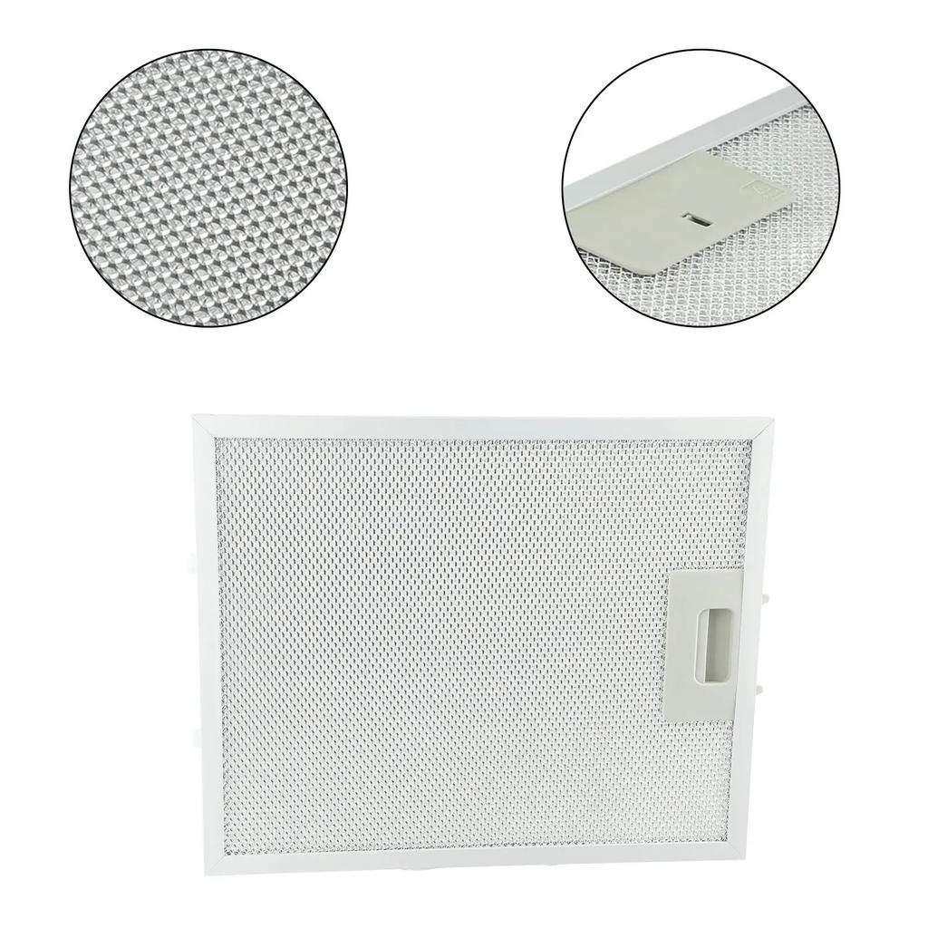 Silver Cooker Hood Filters Metal Mesh Extractor Vent Filter 340x270x9mm 5 Layers Aluminized Grease Home Improvement