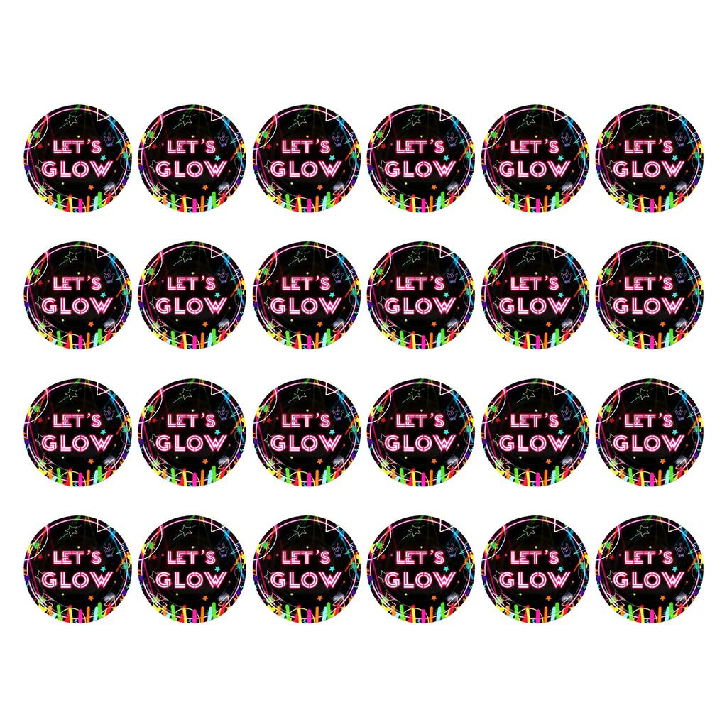 Disposable Tableware for Creative Themed Parties Plates/Cups/Napkin/Tablecloth Handmade Glowing Themed Dinnerwares