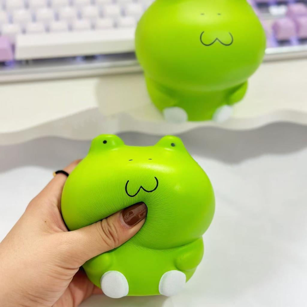 New Frog Stress Relief Squishy Toys  Playsets PU Slow Rising Squeeze Antistress Ball Cartoon Table Ornaments Squishy Stress Reliever Toys  Playsetss
