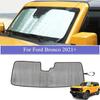 Front Windshield Sunshade for Ford Bronco 2/4-door -2026 UV Blocker Sun Visor Foldable Car Interior Protective Accessories