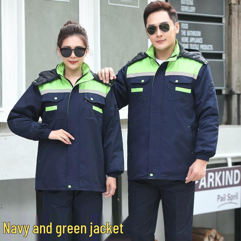 Thick Winter Cotton-Padded Work Jacket for Cold Weather Protection