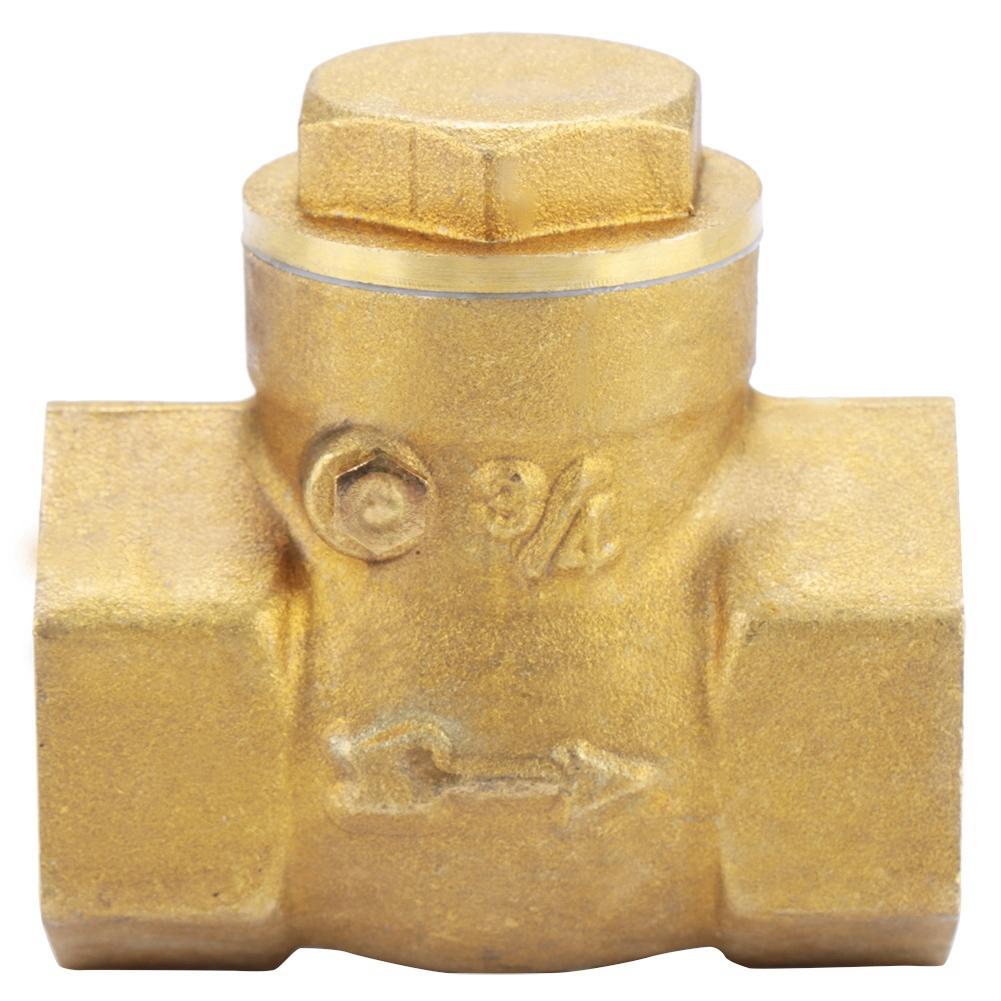 Golden Brass One Way Female Thread Swing Check Valve  Brass Check Valve Parts (DN20)