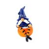 Halloween Pumpkin Gnomes with Witch Hat Resins Figurine Festives Decoration For Indoor and Outdoor Party Garden Decors