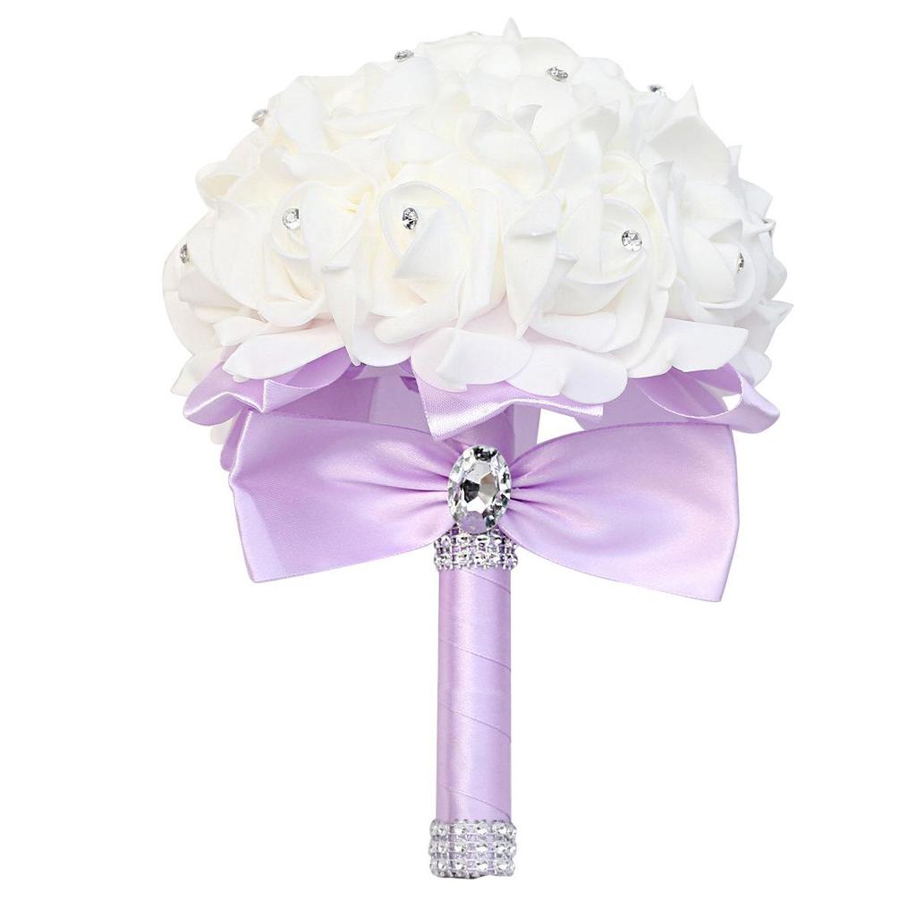 Multicolor PE Foam Bridesmaid Hand Bouquet for Weddings