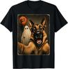 German Shepherd Halloween Ghost Selfie Boo Dog Meme Graphic T-Shirt