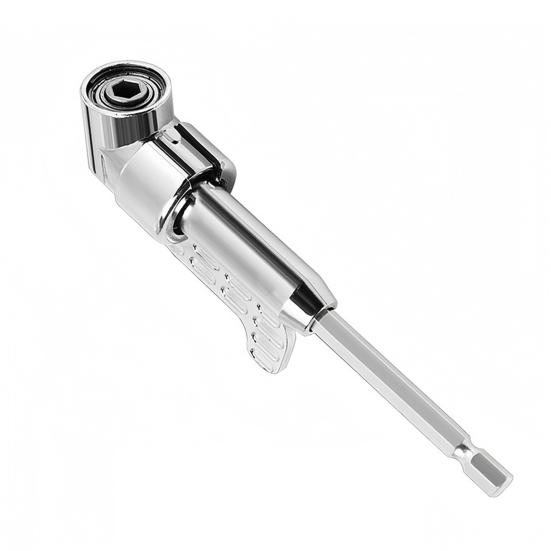 

Угловой адаптер для электродрели 105 градусов 1/4 3/8 1/2 дюйма Насадка для сверлильного станка с набором вращающихся на 360 градусов головок Long