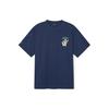 Drop Shoulder Sleeve T-Shirt Unisex Dark Blue 3ATSE0243-43NYS