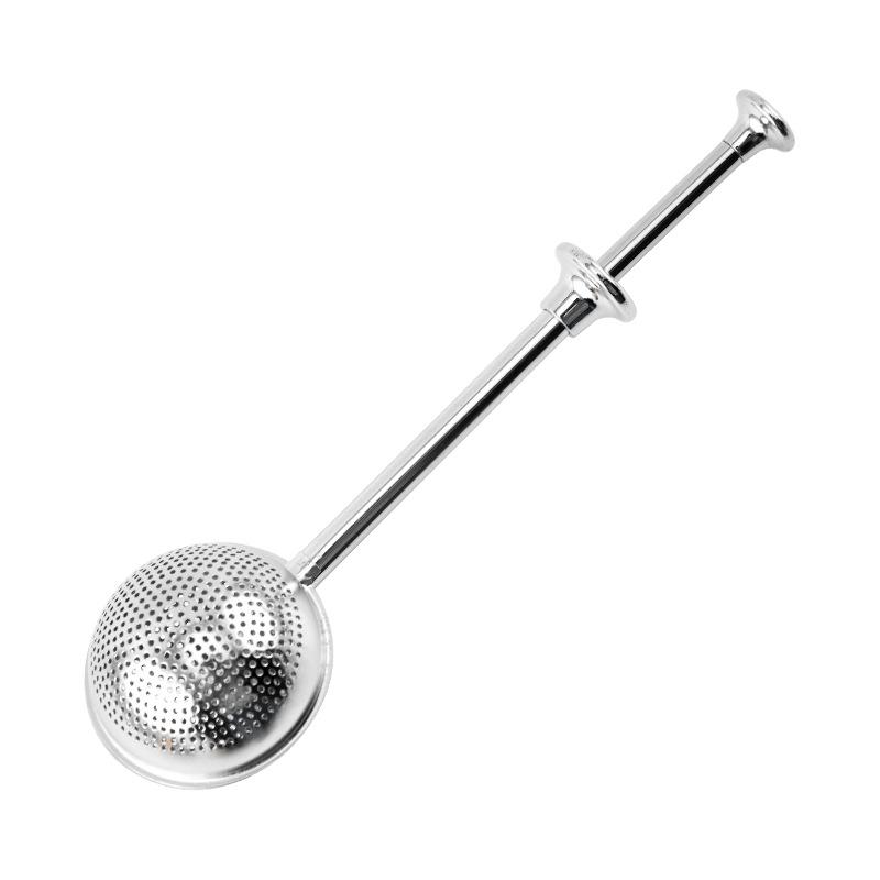 Stainless Steel Handle Press Tea Infuser & Strainer