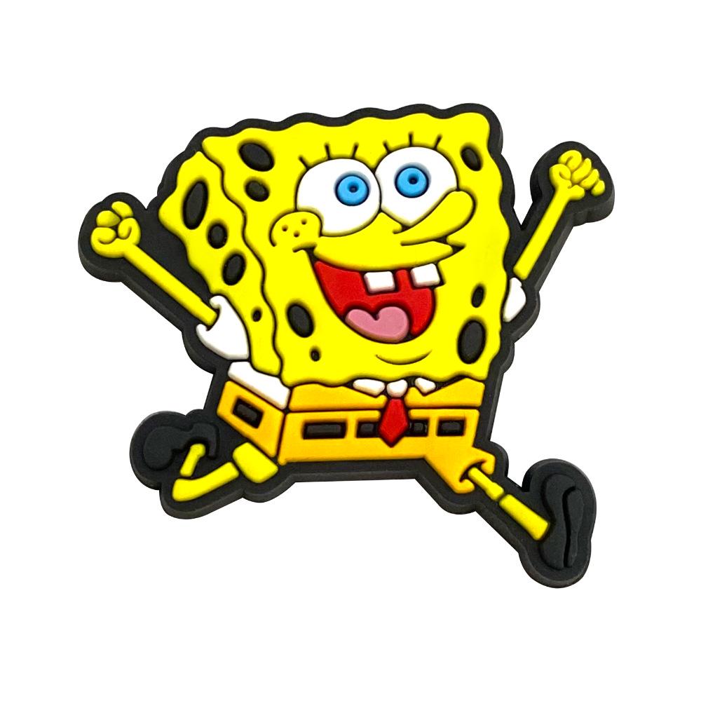 SpongeBob Series Clog Shoe Charms - 32 Soft Rubber DIY PVC Ornaments & Buckles