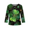 Girls Long Sleeve T Shirts Kids Fall Tops Crewneck Printed Basic Tees Saint Patrick's Day