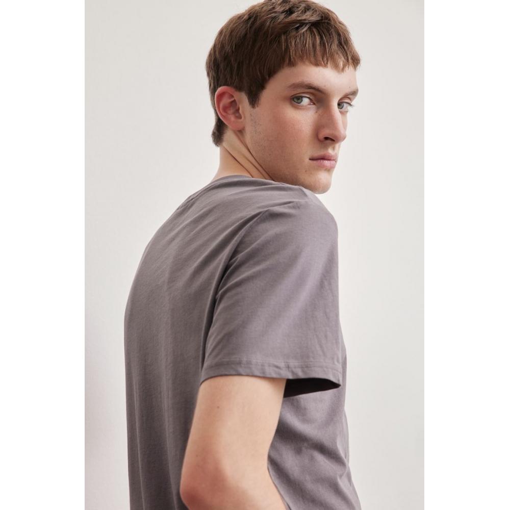 H M Regular FiT T sHirT Dark Grey