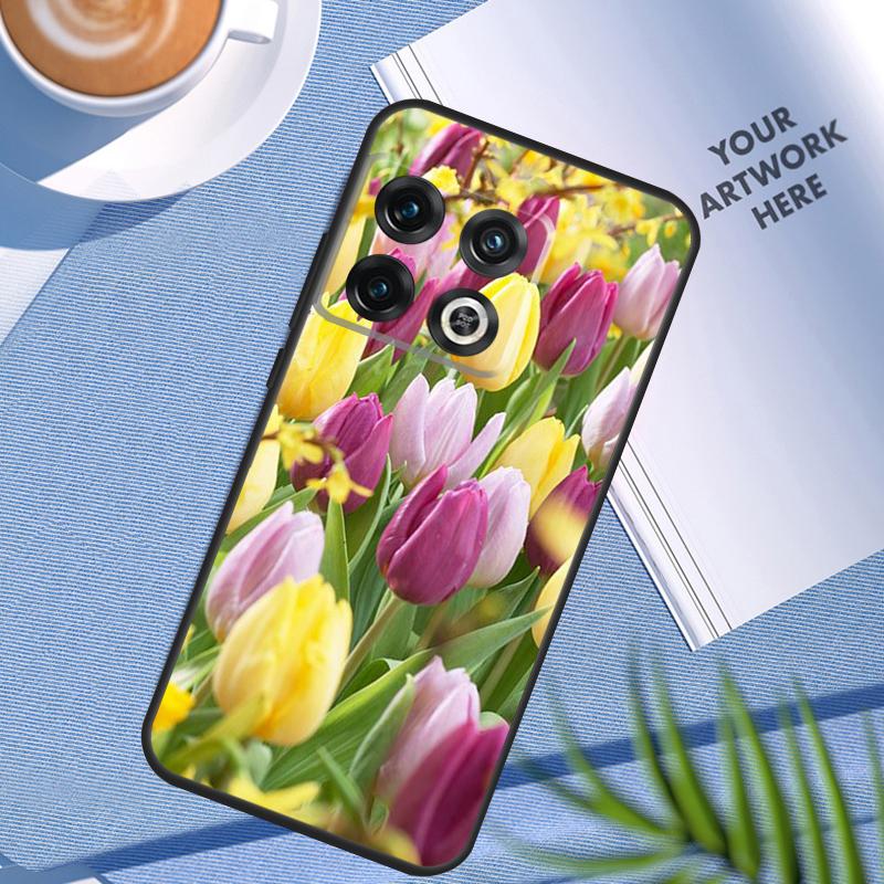 

Tulip Flower Colorful Case For OnePlus 12 12R 11 9 10 Pro 10R 10T 9R 8T Nord 3 CE 2 Lite 2T N10 N20 N30 CE4 Cover OnePlus 9