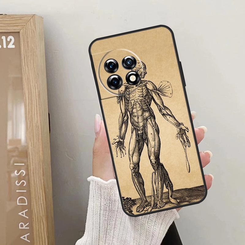 Human Anatomy Case For OnePlus Nord CE 5 2 3 4 Lite N20 N30 OnePlus 15 13 12 10 R 13T 10T 11 9 10 Pro Cover