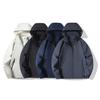 Spring and Autumn Men's Waterproof Rain Jacket Lightweight Outer Hooded Outdoor Raincoat Hiking Windproof Jacket Climbing Outdoor Jackets