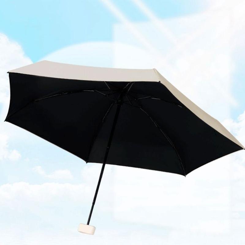 Pocket Umbrella Durability Iron Fiber Constructions UV Sun Umbrella Rain Umbrellas for Outdoor Activities and Commuting