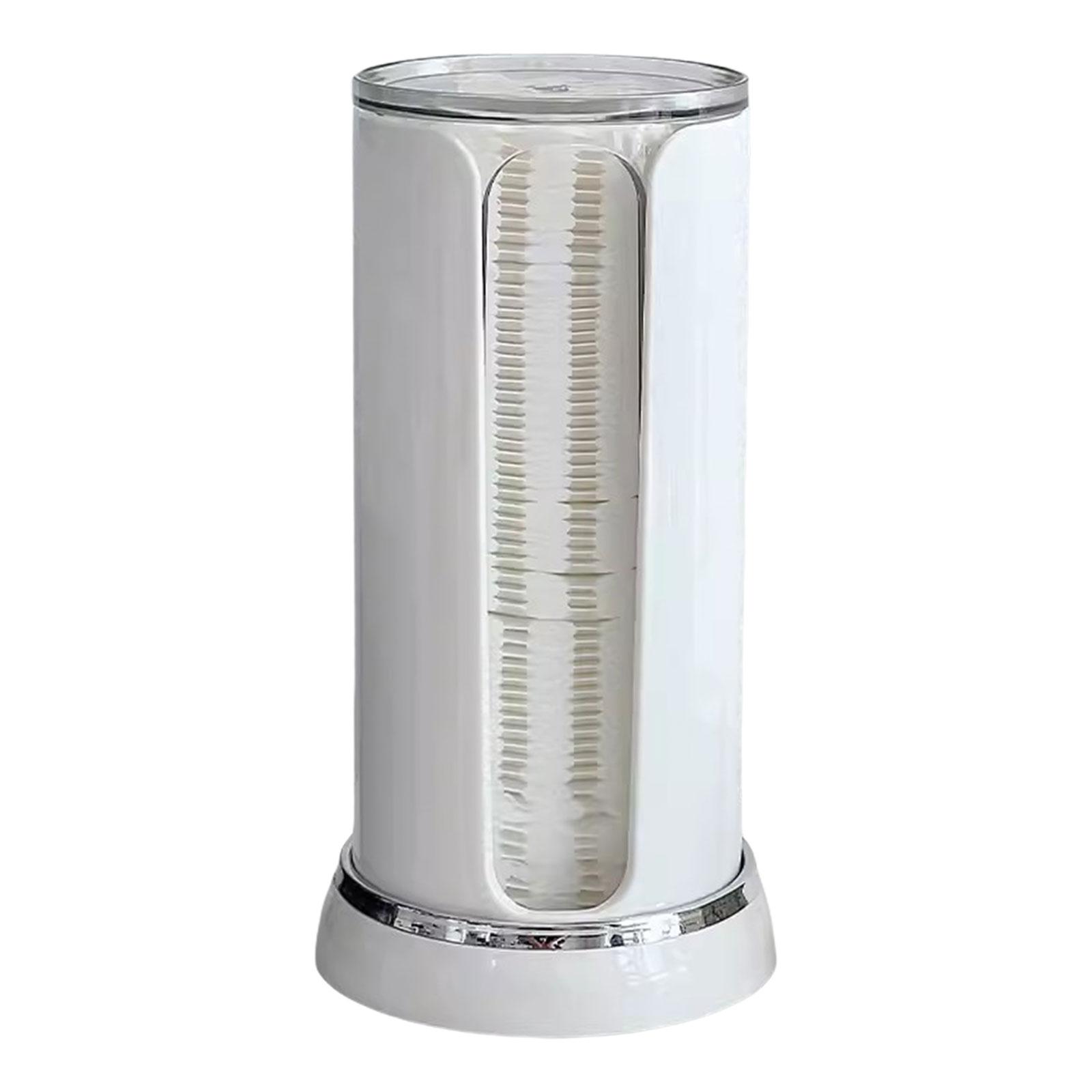 

Прозрачные органайзеры для ватных дисков и подушечек, компактные прозрачные держатели для ватных дисков и подушечек, удобные контейнеры для хранения на столешнице в ванной A