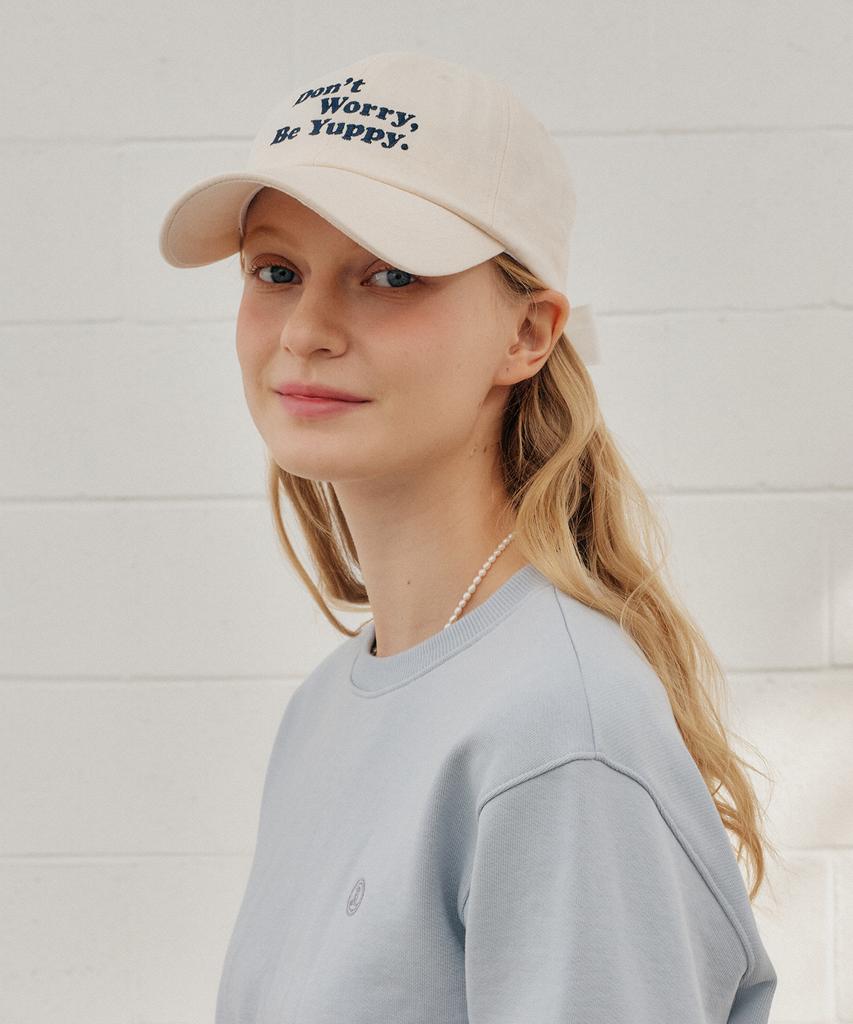YUPPE Ribbon Ball Cap_Ivory