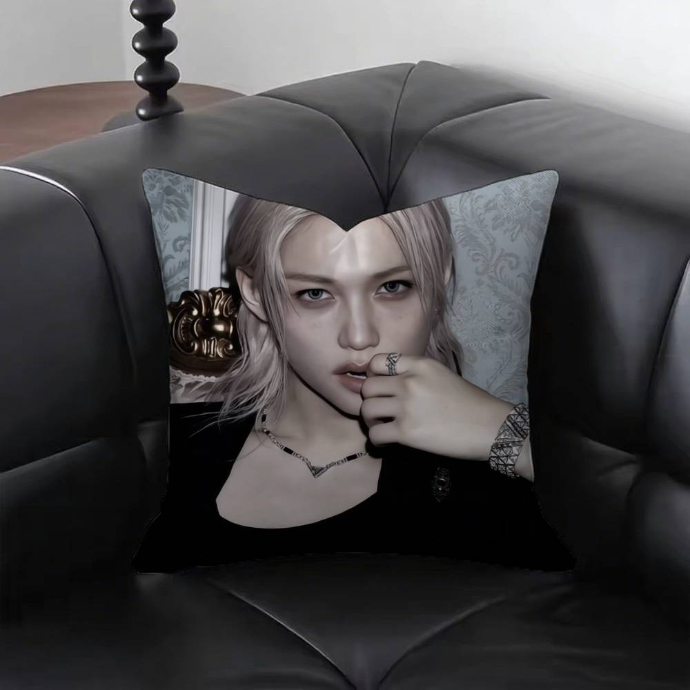 Singer Felix Yongbok Lee Pillow Case Fashion Square Pillowcase Bedroom Sofa Room Ins Decoration Leisure