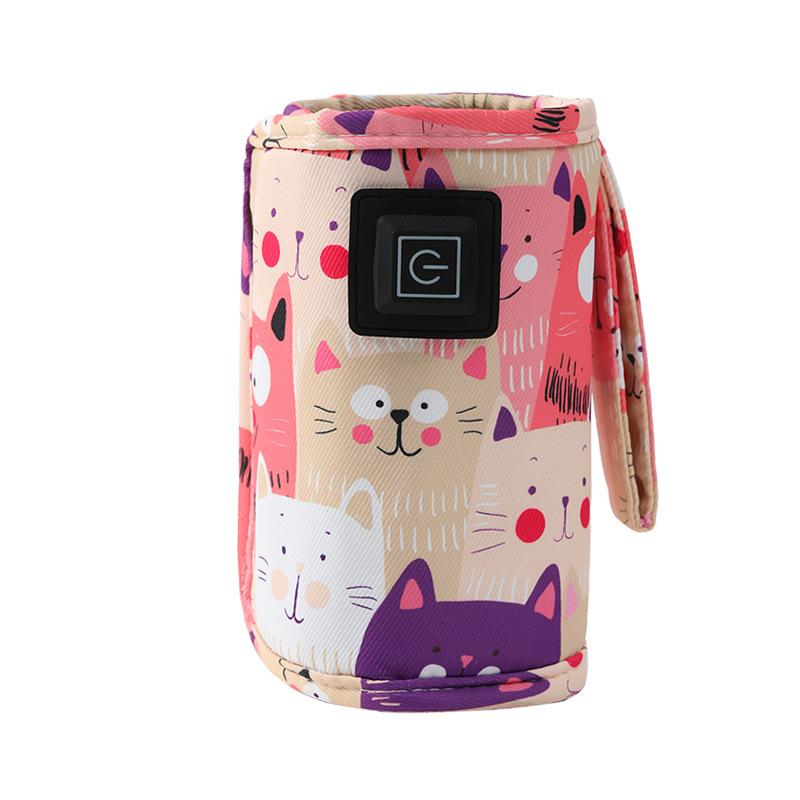 

USB Milk Water Warmer Travel Stroller Insulated Bag Baby Nursing Bottle Heater Newborn Infant Portable Bottle Feeding Warmers
